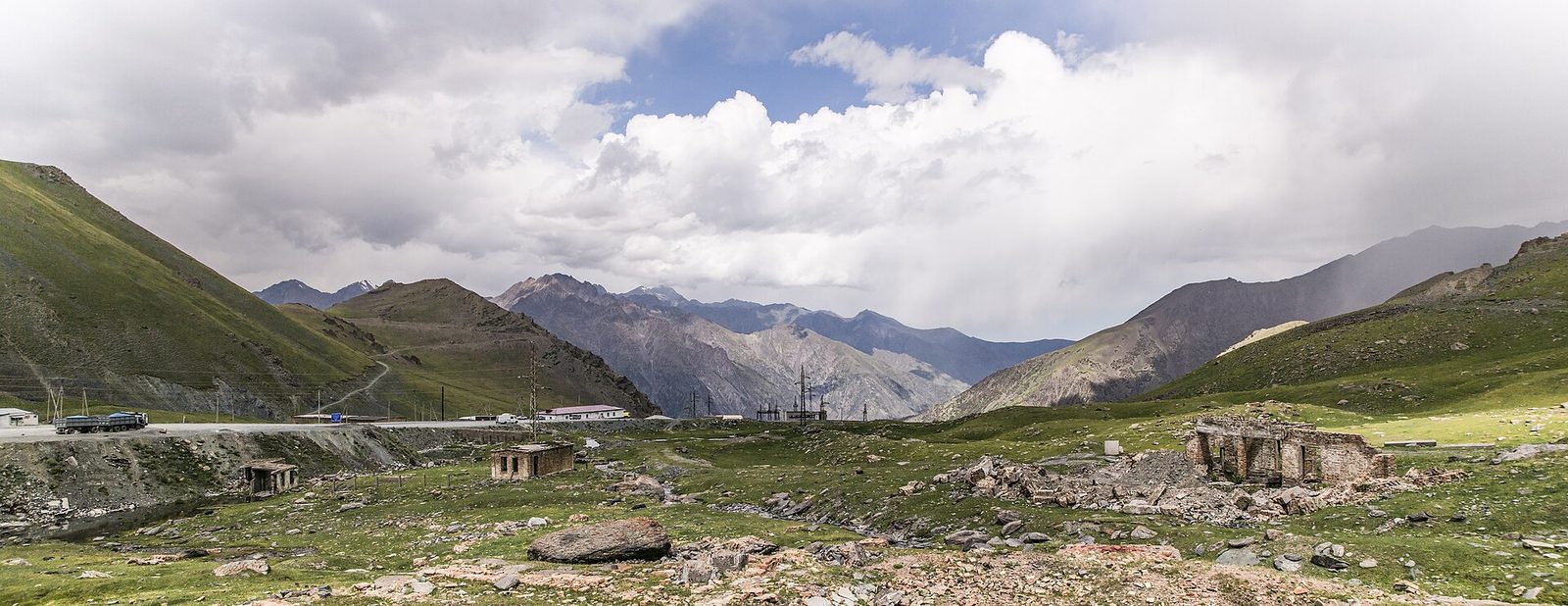High mountain pass