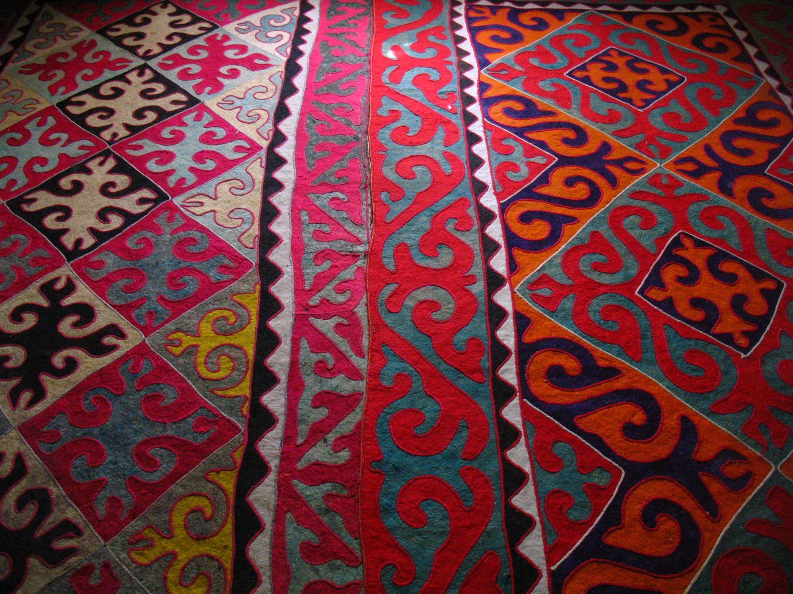 A shyrdak felt carpet