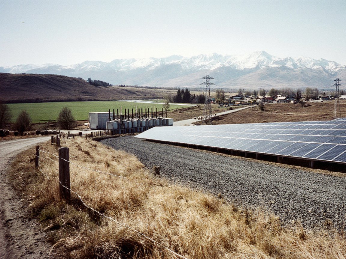 The Talas Solar Park on the Boz-Tektir terrace